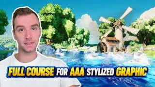 Thumbnail: Unreal Engine 5 Stylized Environment – FREE Full Course (AAA Stylized Graphics) UE5 to UE5.8