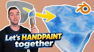 Thumbnail: Easy Stylized Hand-Painted Rocks in Blender (No Painting Skills Required)