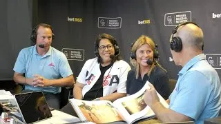 Thumbnail: Jean Fruth and Veronica Alvarez on the Colorado Rockies television broadcast