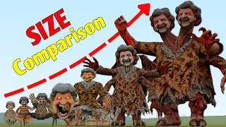 Thumbnail: SIZE COMPARISON OF ALL GRANDMA MONSTER FROM ROBLOX SURVIVE AT GRANDMA In Garry's Mod