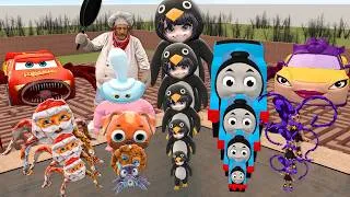 Thumbnail: ALL SIZE SMALL TO GIANT GUGUGAGA PENGUIN THOMAS RUMI LIGHTNING MCQUEEN DARK PALS in MAZE Gmod