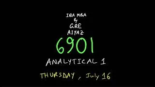 Thumbnail: IBA MBA By GRE AIYAZ | Batch 6901 | Analytical 1