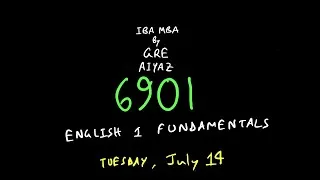 Thumbnail: IBA MBA By GRE AIYAZ | Batch 6901 | English 1 Fundamentals