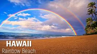 Thumbnail: Hawaii Rainbow Beach 8 Hours 🌈 Natural Ocean Sounds for Sleep, Study & Stress Relief | Great Escapes
