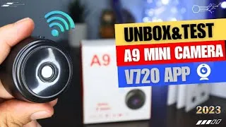 Thumbnail: A9 Mini Camera | v720 APP Setup and Tutorial Guide | Review, Test, and Unboxing | 2023