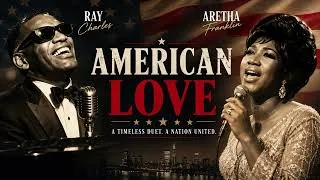 Thumbnail: 🎵 Ray Charles x Aretha Franklin – American Love (Official Lyrics Video) | Soulful R&B Duet