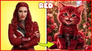 Thumbnail: Descendants: Wicked Wonderland Characters as Cats in Real Life 🐱✨ ~ Guess the Characters by Voice