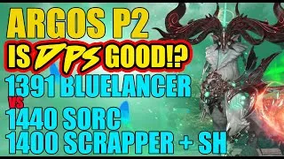 Thumbnail: Argos P2 Gunlancer Blue Build How's DPS Against 1440 Sorc+1400SH (Combat Readiness) Warlord Lost Ark