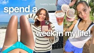 Thumbnail: WEEK IN MY LIFE! 🌴 (at home in florida) *building healthy habits, beach day, & prepping for college*