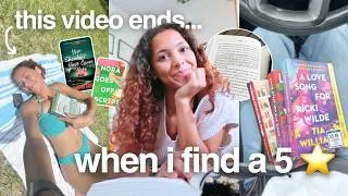 Thumbnail: this video ends when i find a 5 star book... 📖⏰ *mood reading, book shopping, & honest opinions*