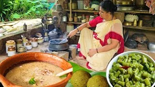 Thumbnail: Traditional Authentic Green Leaves Kanji  recipe | Village cooking | Brahmi chutney recipe 