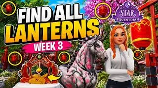 Thumbnail: 👉Find ALL 15 LANTERNS | WEEK 3 | Location + Timestamps | Star Equestrian Harmony Festival