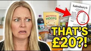 Thumbnail: 😱 I Spent £20 at Sainsbury's... This Is All I Got