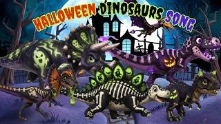 Thumbnail: Halloween Dinosaurs Song 🎃 Learn Spooky Dinosaurs & Halloween Characters 🦖 Best Kids Nursery Rhymes