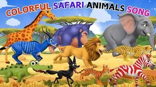 Thumbnail: ABC Colorful Safari Animals Song 🌈 Learn Alphabet, Colors & Animal Sounds for Toddlers🦁 Fun ABC Song