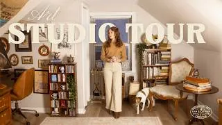 Thumbnail: Cozy Vintage Art Studio Tour