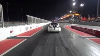 Thumbnail: Lexus ISF Twin Turbo Crash - Race car takes flight and jumps a fence - Crash Video