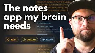 Thumbnail: The Notes App That Finally Matches How My Brain Works (Vibe Search, Readwise, Related Sessions)