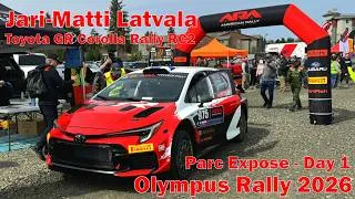 Thumbnail: WRC Legend: Jari-Matti Latvala | Toyota GR Corolla Rally RC2 | Parc Exposé - Olympus Rally 2026