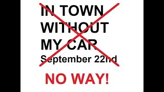 Thumbnail: Protest against "In Town Without My Car" day of September 22nd 2023