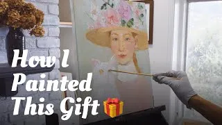 Thumbnail: Oil Portrait Painting for Valentine’s Day | Step-by-Step Process