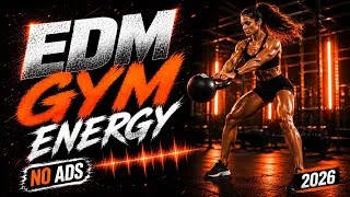 Thumbnail: ⚡ Ultimate EDM Workout Mix | High Energy Cardio • NO ADS