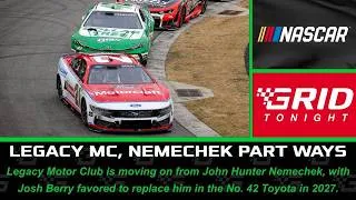 Thumbnail: Legacy Motor Club, Nemechek PARTING WAYS! Berry Favorite For No. 42 Toyota In '27 | GRID Tonight