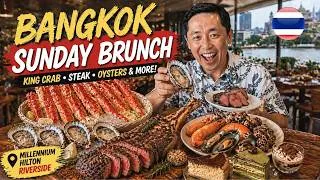 Thumbnail: All-You-Can-Eat LUXURY Buffet in Bangkok 🇹🇭 Sunday Brunch Buffet at FLOW Millennium Hilton Hotel