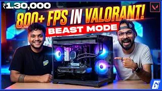 Thumbnail: 800 FPS in VALORANT! The Ultimate 7500F Build 🚀 (Rs.1.3 Lakhs)