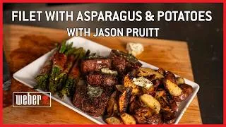 Thumbnail: Grilled Filet with Asparagus & Potatoes | Weeknight Weber | Weber Grills