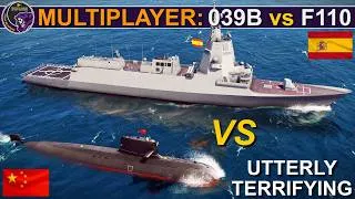 Thumbnail: Multiplayer: Chinese 039B SSK vs Spanish F110 Frigate - Excellent Battle | Sea Power
