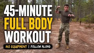 Thumbnail: 45-Minute Full Body Bodyweight Workout (No Equipment) | Follow Along