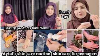 Thumbnail: Self care & beauty tips | skin care routine for 10 years plus girls|Temu beauty Haul #temu #temuhaul