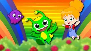 Thumbnail: 🌈 NEW! Colors of the Rainbow Song 🌈 Learn Colors for Kids | Groovy the Martian