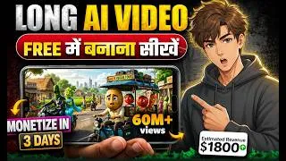 Thumbnail: Long Al Video Kaise Banaye? Complete Step-by-Step Tutorial (2026) ✓ Ai Automation
