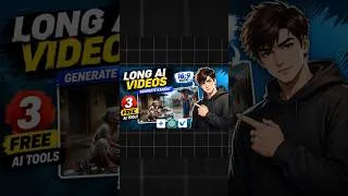 Thumbnail: 16:9 में LONG AI VIDEOS कैसे बनाए 🔥 Create Long AI Videos | Ai video kaise banaye #shorts #viral #ai
