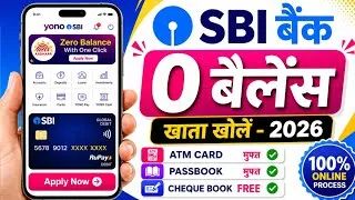 Thumbnail: How to open SBI Saving Account Online 2026 | SBI Mein Account Kaise Kholen | Zero Balance, Document