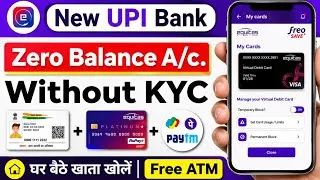 Thumbnail: Best upi bank 🔥 without video kyc account opening 2026 || zero balance account online opening