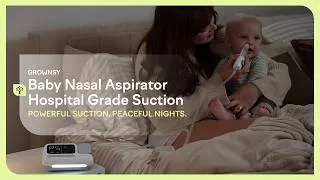 Thumbnail: GROWNSY Electric Nasal Aspirator for Baby | One Touch Boost Suction with Soothing Sounds & Light
