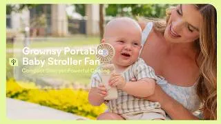 Thumbnail: GROWNSY Portable Baby Stroller Fan | Easy Cooling for Summer Outings
