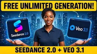 Thumbnail: ALERT! You Can Now Generate Free & Unlimited AI Videos Using Seedance 2.0 & Veo 3.1