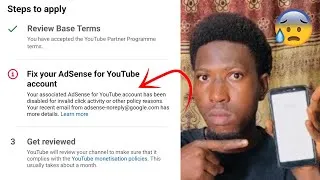 Thumbnail: How I FIXED AdSense Disabled for Invalid Click Activity or Other Policy Reasons