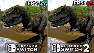 Thumbnail: Ark Survival Evolved — Switch vs. Switch 2 — Docked Graphics, Framerate & Loading Tests