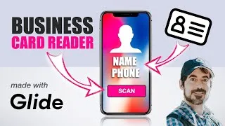 Thumbnail: Business Card Reader with Glide + OpenAI | FULL TUTORIAL
