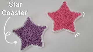 Thumbnail: How to Crochet a STAR COASTER - Crochet Star