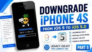 Thumbnail: iPhone 4s Guide 5 | How to Downgrade iOS 9 to iOS 5.0 (Lowest iOS) | Legacy iOS Kit
