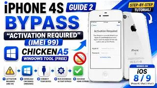 Thumbnail: iPhone 4s Guide 2 | How to Bypass "Activation Required" (IMEI 99) | ChickenA5 (Windows)