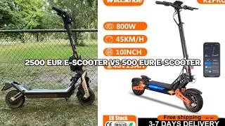 Thumbnail: 2500eur e-scooter ( 25% battery) vs 500eur e-scooter with bro
