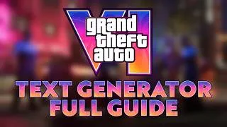 Thumbnail: How to Use GTA VI Text Generator | Great for GTA VI Artwork and Thumbnails