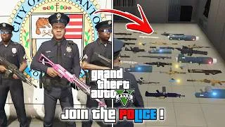 Thumbnail: GTA 5 - How To Join the Police! (Police Uniform, Free Weapons & more)